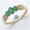 *Fine Jewelry 14K Gold, 2.17CT Zambian Emerald Oval And White Round Diamond Ring (Q-R19226ZEWD-14KY)