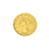 Extremely Rare 1851 $2.50 U.S. Liberty Head Gold Coin