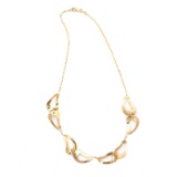 *Fine Jewelry 14 KT Gold, Diamond Cut, Oval Link, 9.6GR. 17'' Necklace