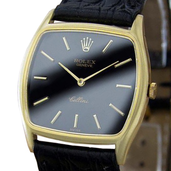 *Rolex Cellini 18k Solid Gold Mens 1970 Swiss Made Manual Dress Watch  -P-