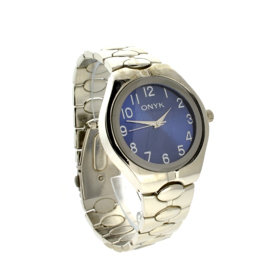 New Men's Onyk, Stainless Steel Back, Water Resistant, Metal Strap, Watch