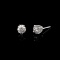*Fine Jewelry 14 kt. White Gold, Custom Made 1.00CT Round Brilliant Cut Diamond Earrings