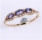 *Fine Jewelry 14K Gold, 1.56CT Tanzanite Marquise And White Round Diamond Ring (Q-R19274TANWD-14KY)