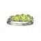 APP: 1.4k Fine Jewelry 2.30CT Oval Cut Green Peridot And Platinum Over Sterling Silver Ring