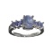 APP: 2.8k Fine Jewelry 2.97CT Violet Blue Tanzanite And Platinum Over Sterling Silver Ring