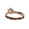 APP: 5.9k Fine Jewelry 14 kt. Rose Gold, 0.64CT Round Cut Diamond Ring