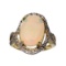 APP: 2.9k 14 kt. Yellow/White Gold, 2.44CT Opal And Diamond Ring