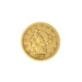 Extremely Rare 1873-S $2.50 U.S. Liberty Head Gold Coin