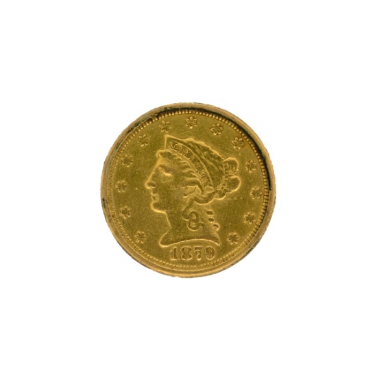 *1879 $2.5 Liberty Head Gold Coin (DF)
