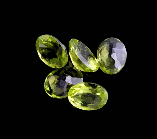 APP: 1.3k 6.32CT Oval Cut Green Peridot Parcel