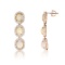 APP: 5.7k *4.93ctw Opal and 2.13ctw Diamond 14KT Rose Gold Earrings (Vault_R7_23947)