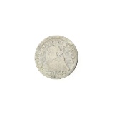 1854 Liberty Seated Arrows At Date Half Dime Coin