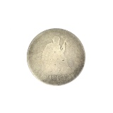 1853 Liberty Seated Quarter Dollar Coin