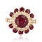 APP: 8.1k *5.93ctw Ruby and 1.12ctw Diamond 14K Yellow Gold Ring (Vault_R7_15017)