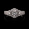 APP: 13.1k *0.77ct SI2 CLARITY CENTER Diamond Platinum Ring (1.62ctw Diamonds) EGL USA CERTIFIED (Va