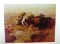 CHARLES M. RUSSELL (After) Indian Buffalo Hunt Print, 23.25'' x 18''