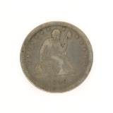 Rare 1858 Liberty Seated Quarter Dollar Coin