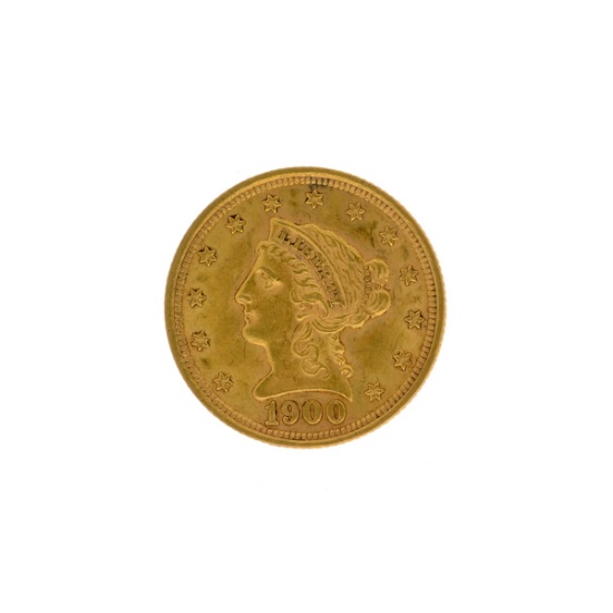 *1900 $2.5 Liberty Head Gold Coin (DF)