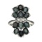 APP: 1.7k Fine Jewelry Designer Sebastian, 5.34CT Blue Sapphire And White Topaz Sterling Silver Ring