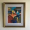 Tarkay- Framed Lithograph-Signature ''''Café de Luc''''