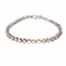 Custom Made Sterling Silver Fancy French Cubic Zirconium Tennis Bracelet