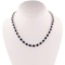 APP: 43.7k *40.71ctw Blue Sapphire and 13.80ctw Diamond 14KT White Gold Necklace (Vault_R7_4903)