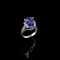 APP: 12.5k Fine Jewelry 14 KT White Gold, 6.12CT Tanzanite And Diamond Ring