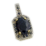 14 kt. Gold, 10.48CT Blue Sapphire Pendant