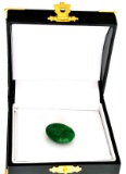 APP: 0.8k 17.20CT Oval Cut Cabochon Green Beryl Gemstone