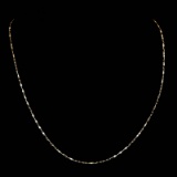 *Fine Jewelry 14 KT Gold, 1.7GR, 18'' Valentino Chain (GL 1.7-19)