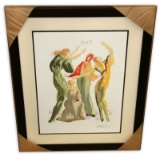 Salvador Dali (After) 'La Danse' Museum Framed & Matted Print