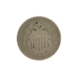 1869 Shield Nickel Coin