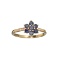 Fine Jewelry, Designer Sebastian 14 KT Gold, 0.58CT Round Cut Blue Sapphire And Diamond Ring