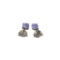 APP: 0.4k Fine Jewelry 0.40CT Oval Cut Tanzanite And Sterling Silver Earrings
