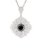 APP: 19.6k *6.39ct Black and 3.14ctw White Diamond 14K White Gold Pendant/Necklace (Vault_R7_21751)