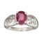 APP: 0.5k Fine Jewelry Designer Sebastian, 1.77CT Oval Cut Ruby And Sterling Silver Ring