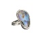 APP: 0.9k Fine Jewelry 7.86CT Free Form Multicolor Boulder Brown Opal And Sterling Silver Ring