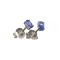 APP: 0.5k Fine Jewelry 0.50CT Oval Cut Tanzanite Over Sterling Silver Earrings