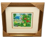 Chagall (After) 'Paysage' Museum Framed Giclee-Limited Edition