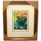 Chagall (After) 'Les Roses' Museum Framed Giclee-Ltd Edn