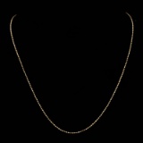 *Fine Jewelry 14 KT Gold, 3.8GR, 18'' Double Bead Chain (GL 3.8-9)