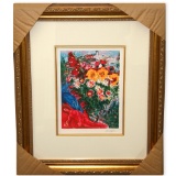 Chagall (After) 'Les Soucies' Museum Framed Giclee-Ltd Edn
