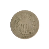 1869 Shield Nickel Coin