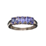 APP: 1.1k Fine Jewelry 1.15CT Oval Cut Tanzanite And Sterling Silver Ring