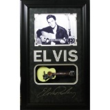 Elvis Engraved with Mini Guitar