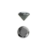 APP: 0.3k 0.43CT Round Cut Black Diamond Gemstone