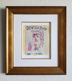 Pablo Picasso Dessins ''''LE FUMEUR'''' limited edition and numbered lithograph very rare