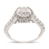 APP: 19.6k *1.52ct CENTER Diamond 18K White Gold Ring (2.20ctw Diamonds) (Vault_R7_21816)