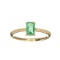 APP: 1.4k Fine Jewelry, Designer Sebastian 14 KT Gold, 0.61CT Emerald and 0.05CT Diamond Ring