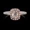 APP: 5.6k *0.69ct SI1 CLARITY F COLOR CENTER Diamond 18K White Gold Ring (1.06ctw Diamonds) EGL CERT